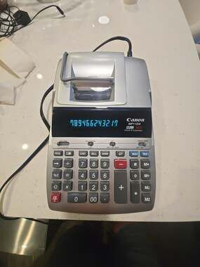 Canon MP11DX 12-Digit 2-Color Printing Calculator with Clock & Calendar